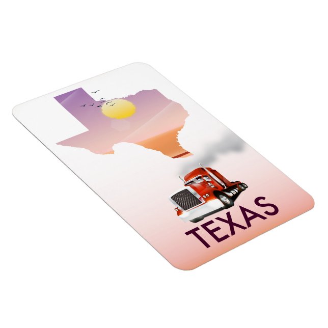 Íman Mapa do Texas Big Rig (Lado Direito)