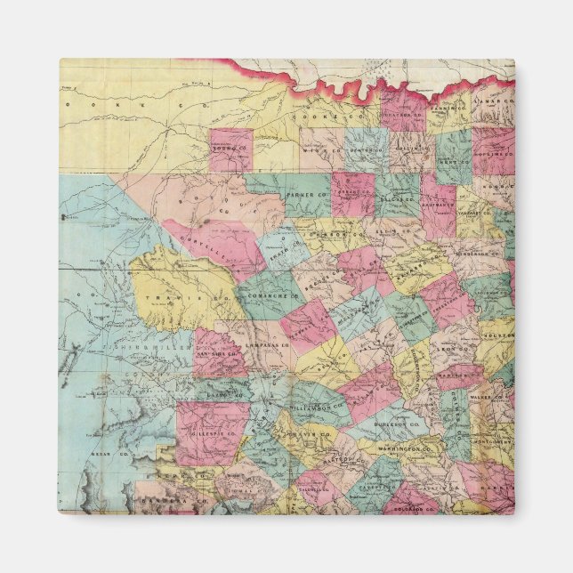 Íman Mapa do Texas de Cordova (Frente)