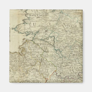 Íman Mapa do troço de Norte do Reino da Irlanda