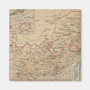 Íman Mapa do vintage de África do Sul (1880)