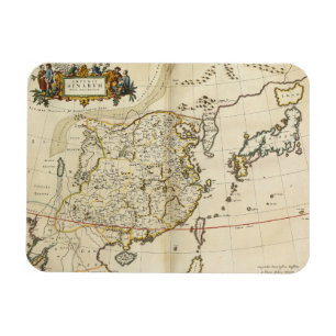Íman Mapa do vintage de China   1662