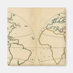 Íman Mapa do Worlp com 5 Zonas