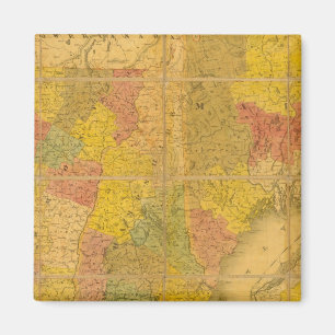 Íman Mapa dos Estados da Nova Inglaterra