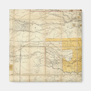 Íman Mapa Dos Estados Do Kansas E Do Texas