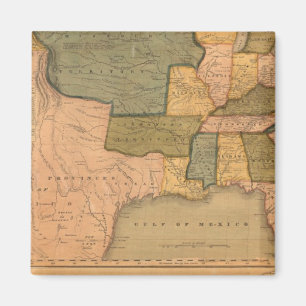 Íman Mapa dos Estados Unidos com George Washington