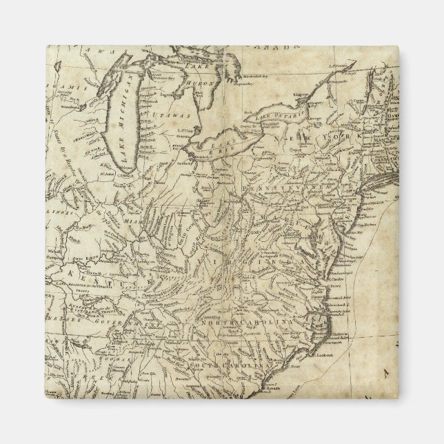 Íman Mapa dos Estados Unidos da América (Frente)