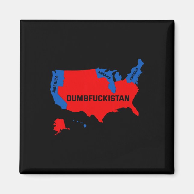 Íman Mapa Eleitoral 2024 Estados Unidos Da América Dumb (Frente)
