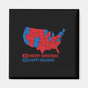 Íman Mapa Eleitoral 2024 Merry Christmas Trump Landslid