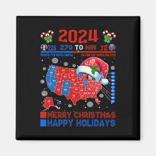 Íman Mapa Eleitoral 2024 Merry Christmas Trump Landslid