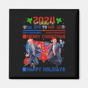 Íman Mapa Eleitoral 2024 Merry Christmas Trump Landslid