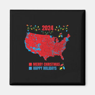 Íman Mapa Eleitoral 2024 Merry Christmas Trump Landslid