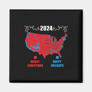 Íman Mapa Eleitoral 2024 Merry Christmas Trump Landslid