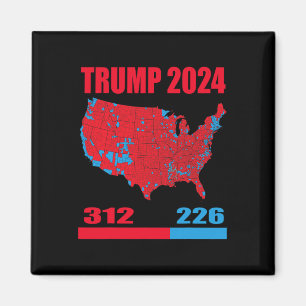 Íman Mapa Eleitoral 2024 Trump 312 Red 2024 Res Eleitor