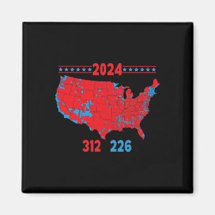 Íman Mapa Eleitoral 2024 Trump 312 Red 2024 Res Eleitor
