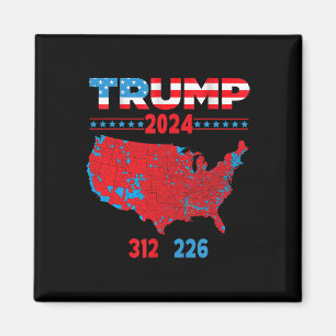 Íman Mapa Eleitoral 2024 Trump 312 Red 2024 Res Eleitor