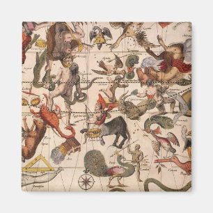 Íman Mapa Estelar das Constelações Vintage por Backer e