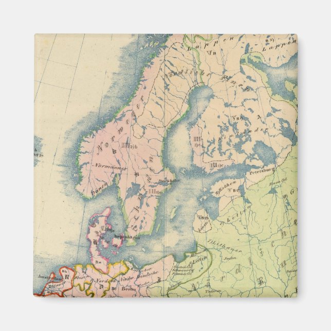 Íman Mapa etnográfico da Europa (Frente)