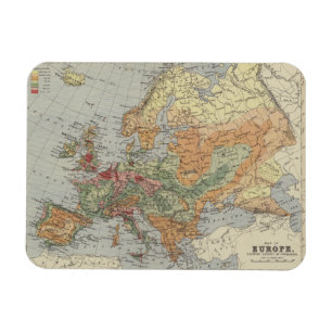 Íman Mapa europeu da densidade populacional  