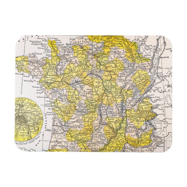 ÍMAN  MAPA: FRANÇA (Horizontal)