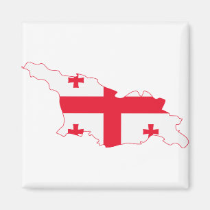 Íman Mapa GE da bandeira de Geórgia