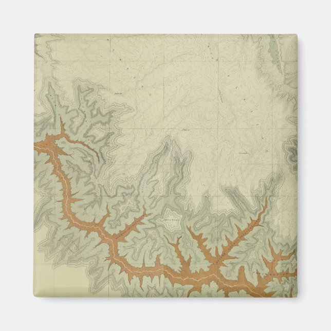 Íman Mapa Geológico Composto do Planalto do Kaibab (Frente)