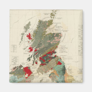 Íman Mapa geológico composto, paleontológico
