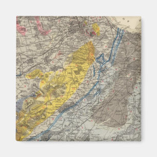 Íman Mapa geológico de Edimburgo