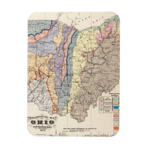 Íman Mapa geológico de Ohio