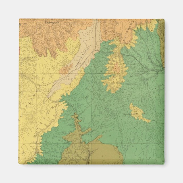 Íman Mapa Geológico Dos Terraços Mesozoicos (Frente)
