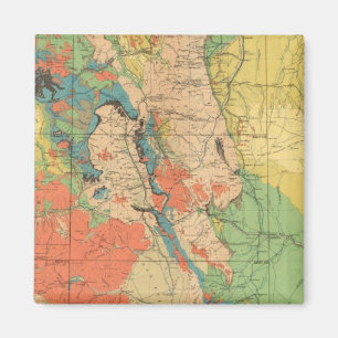 Íman Mapa Geológico Geral do Colorado