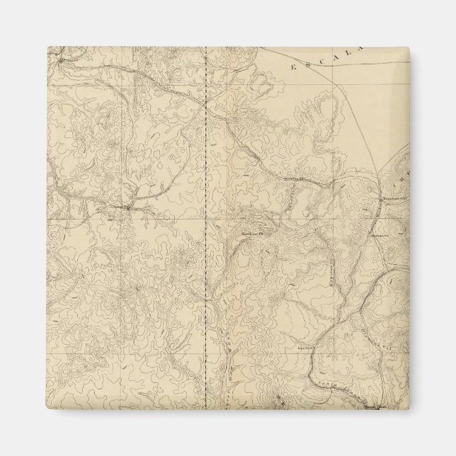 Íman Mapa Geológico Mostrando A Parte Sudoeste (Frente)