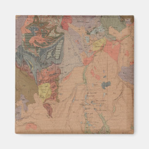 Íman Mapa Geológico, Parte Nacional Yellowstone, Wyomin