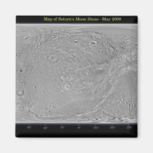 Íman Mapa global da lua Dione de Saturn