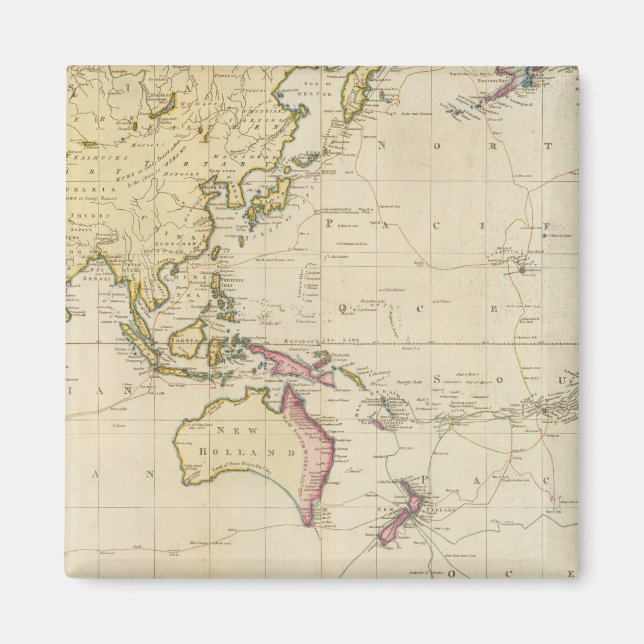 Íman Mapa histórico do gráfico geral (Frente)