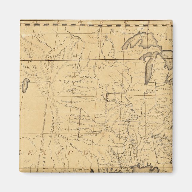 Íman Mapa Infantil dos Estados Unidos (Frente)