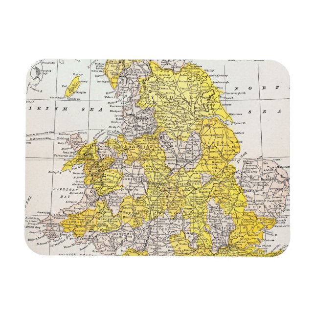 ÍMAN  MAPA: INGLATERRA E PAREDES (Horizontal)