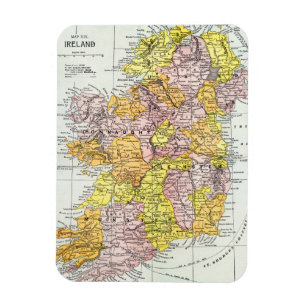 Íman MAPA: IRELAND, c1890