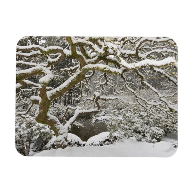 Íman Mapa japonês coberto de neve (Horizontal)