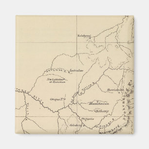 Íman Mapa litográfico da África do Sul