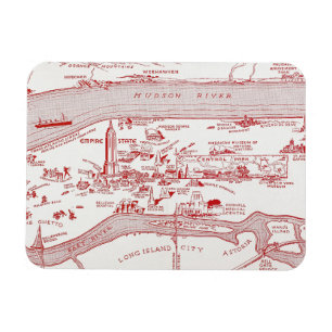 Íman MAPA: MANHATTAN, c1935