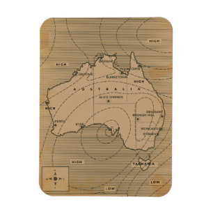 Íman Mapa meteorológico da Austrália