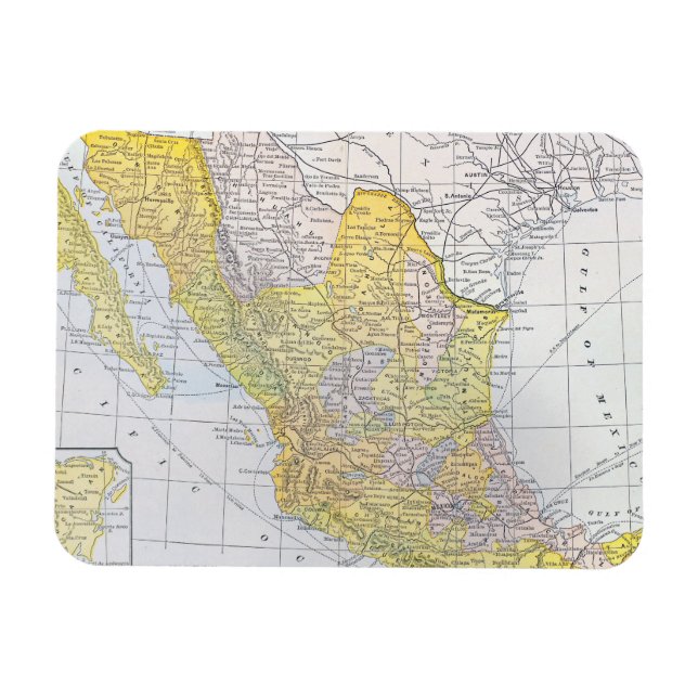 ÍMAN  MAPA: MÉXICO (Horizontal)