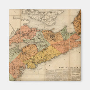 Íman Mapa mineral da Nova Escócia