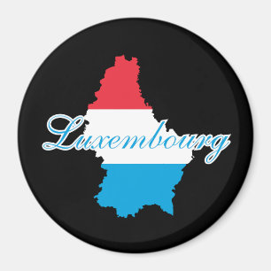 Íman Mapa moderno da bandeira luxemburguesa Souvenir