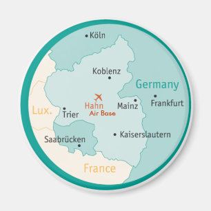 Íman Mapa mostrando o ímã Hahn AB