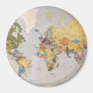 Íman mapa mundial