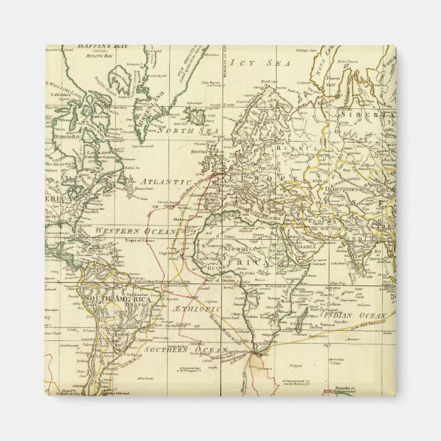 Íman Mapa Mundial 5 (Frente)
