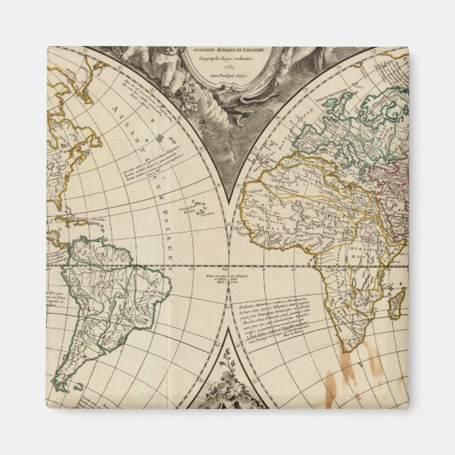 Íman Mapa Mundial 8 (Frente)