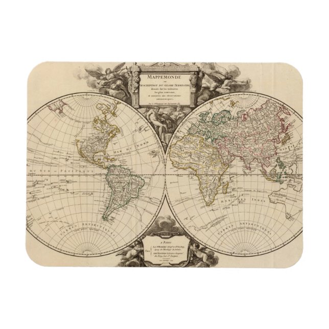 Íman Mapa Mundial 9 (Horizontal)