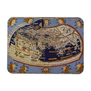 Íman Mapa Mundial Antiquado Ptolemático, Johannes de A
